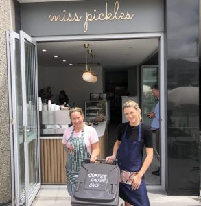 Miss pickles ladies with coffee bin